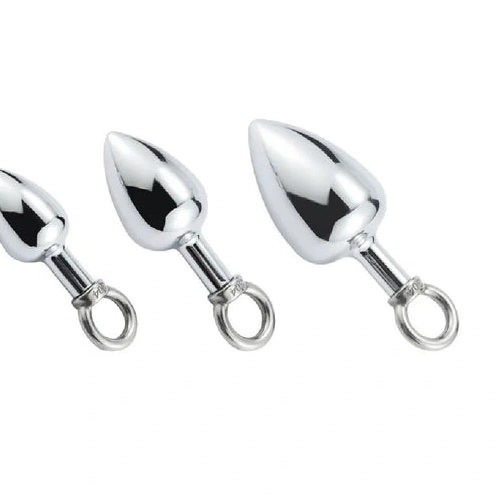 DiscreetChoice Cock Steel Hook Anal 4663 Stainless Set Ring with 0922